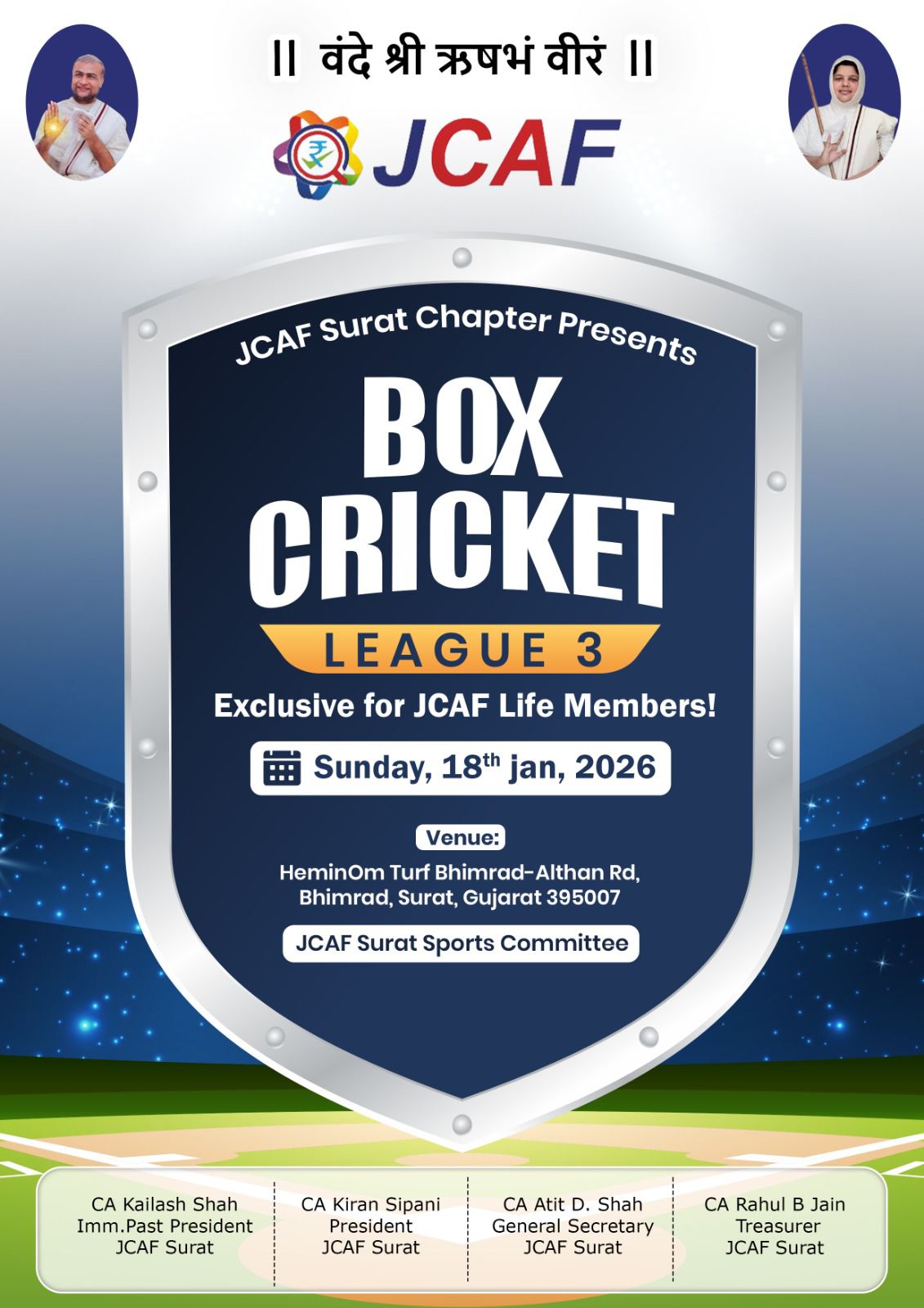 JCAF Box Cricket League Season 3